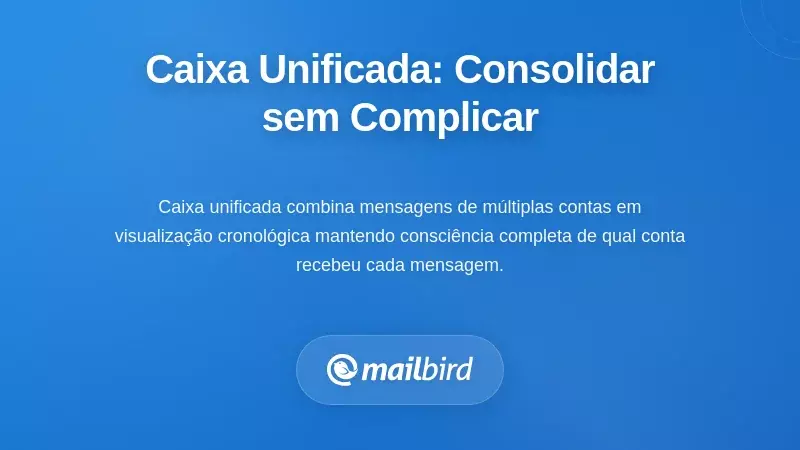 A Solução da Caixa de Entrada Unificada: Consolidar Sem Criar Caos