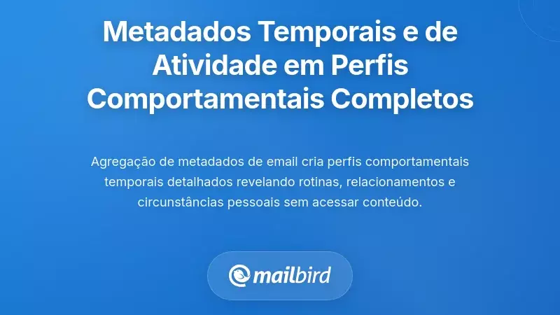 Como os Metadados Temporais e de Atividade Constroem Perfis Comportamentais Abrangentes