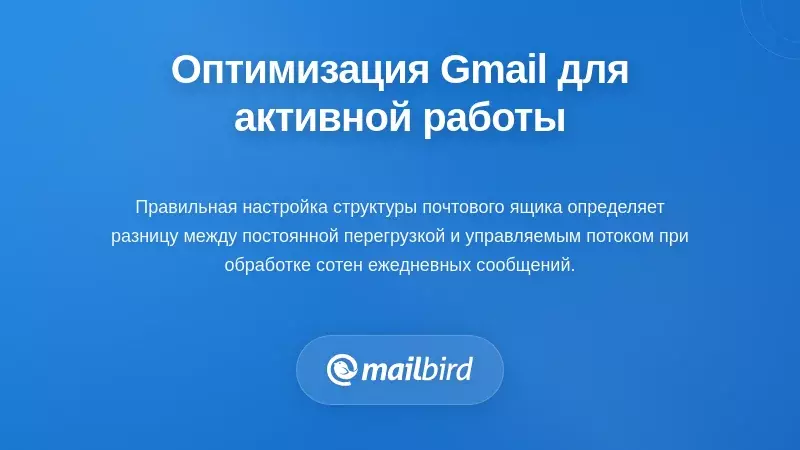 Оптимизация интерфейса входящих Gmail для интенсивного использования