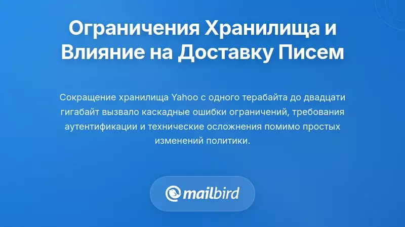 Ограничения хранилища и их каскадные последствия для доставки электронной почты