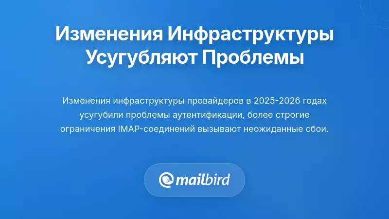 Изменения инфраструктуры провайдеров электронной почты, усугубляющие проблемы