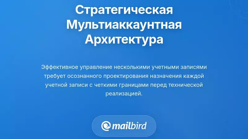 Установление стратегической архитектуры с несколькими аккаунтами