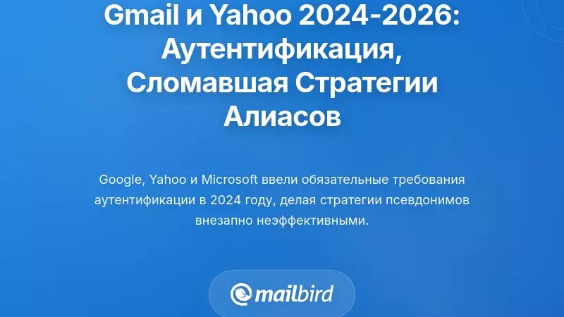 График аутентификации Gmail и Yahoo на 2024-2026 годы: Принудительные меры, которые сломали стратегии с почтовыми_aliasами