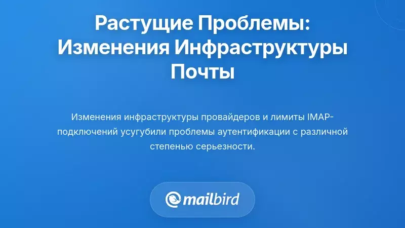 Усиливающие проблемы: изменения в инфраструктуре поставщика электронной почты