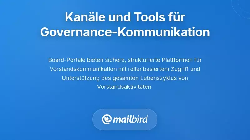 Alternative Kanäle und Werkzeuge für die Governance-Kommunikation