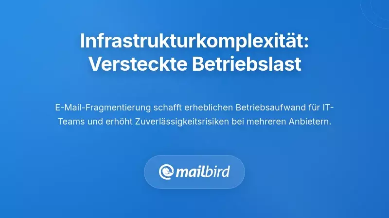 Komplexit&auml;t der Infrastruktur: Die versteckte betriebliche Belastung