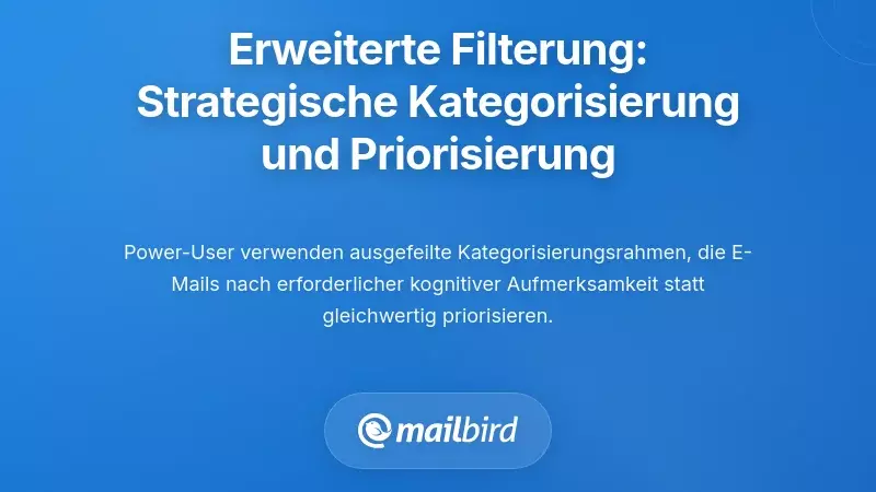 Fortgeschrittene Filtertechniken: Strategische Kategorisierung und Priorit&auml;ts-Triage