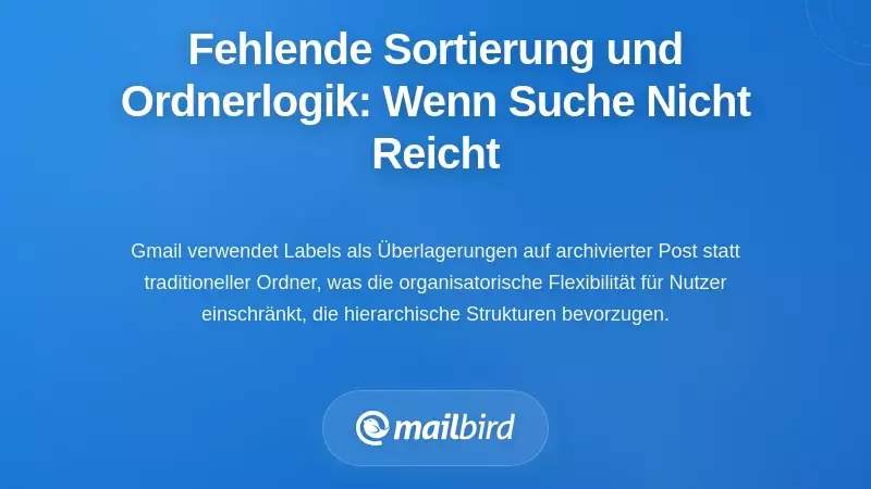 Die fehlende Sortierung und Ordnersemantik: Wenn die Suche nicht ausreicht