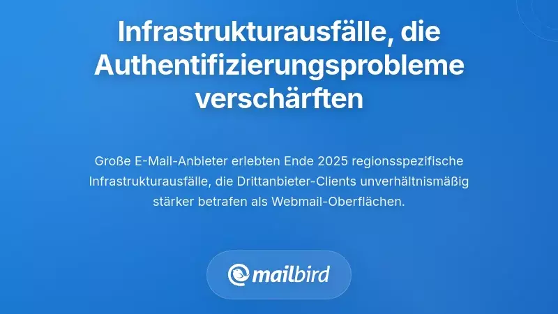 Infrastrukturfehler, die Authentifizierungsprobleme versch&auml;rften