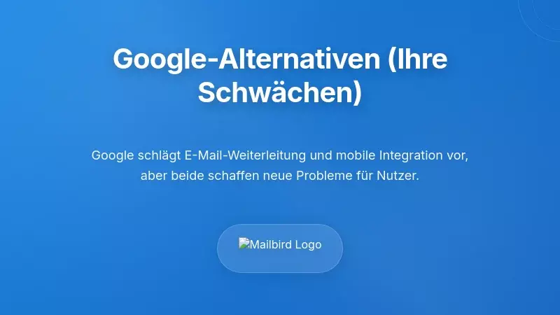 Von Google empfohlene Alternativen (und warum sie nicht ausreichen)