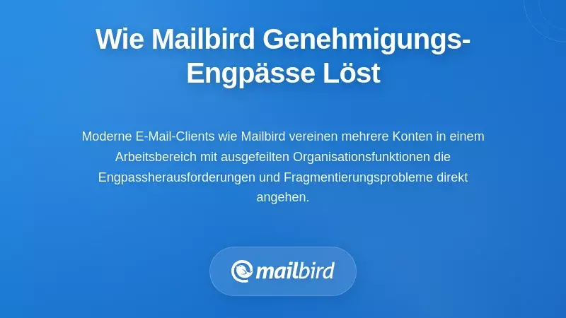 Wie Mailbird die Herausforderungen von Genehmigungsengpässen bewältigt