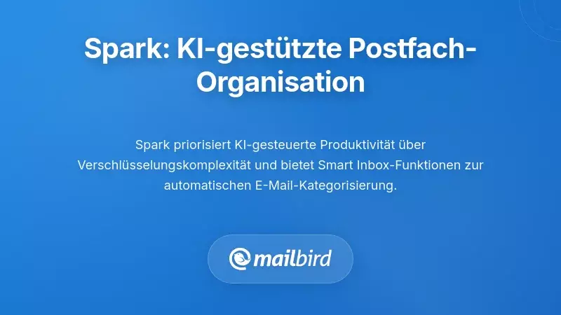 Spark: KI-gestützte Posteingangsorganisation für Produktivität