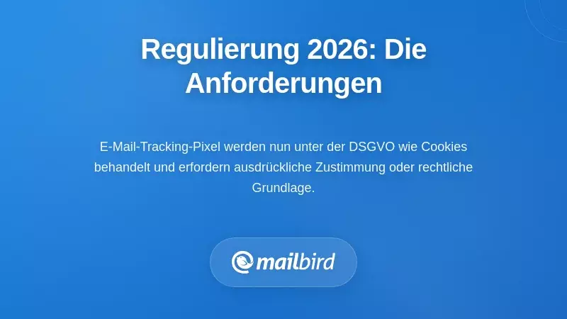 Diagramm zu den Vorschriften und Compliance-Anforderungen zum E-Mail-Tracking f&uuml;r die rechtlichen Rahmenbedingungen 2026