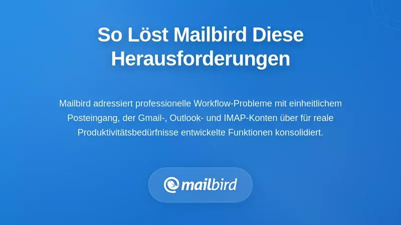 Wie Mailbird diese spezifischen Herausforderungen im Workflow l&ouml;st
