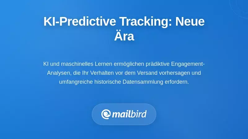 Illustration der KI-gesteuerten prädiktiven E-Mail-Tracking-Technologie, die Nutzerengagement-Muster analysiert