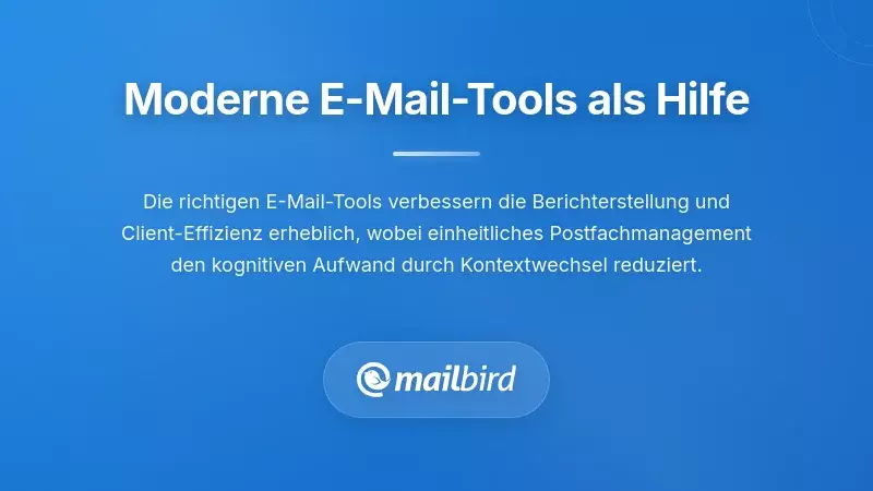 Dashboard von E-Mail-Verwaltungstools mit Funktionen zur Organisation von Kundenberichten