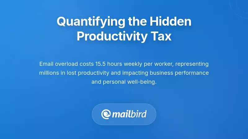 Chart showing productivity loss and hidden costs of email overload for remote workers