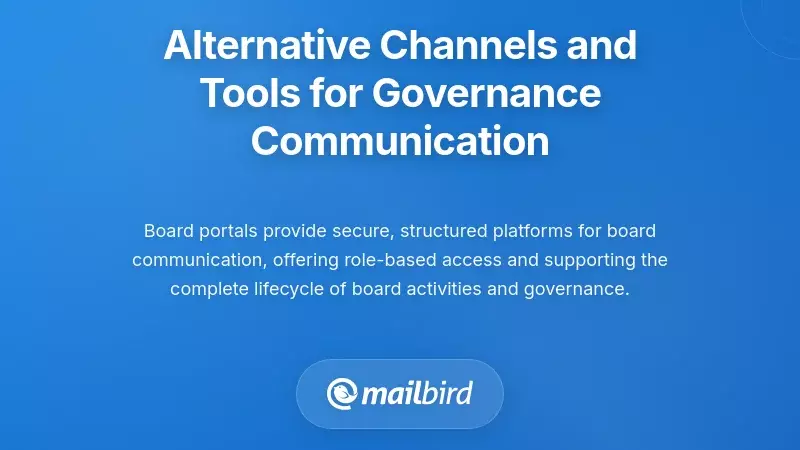 Alternative Channels and Tools for Governance Communication