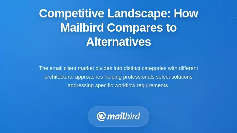 Competitive Landscape: How Mailbird Compares to Alternatives