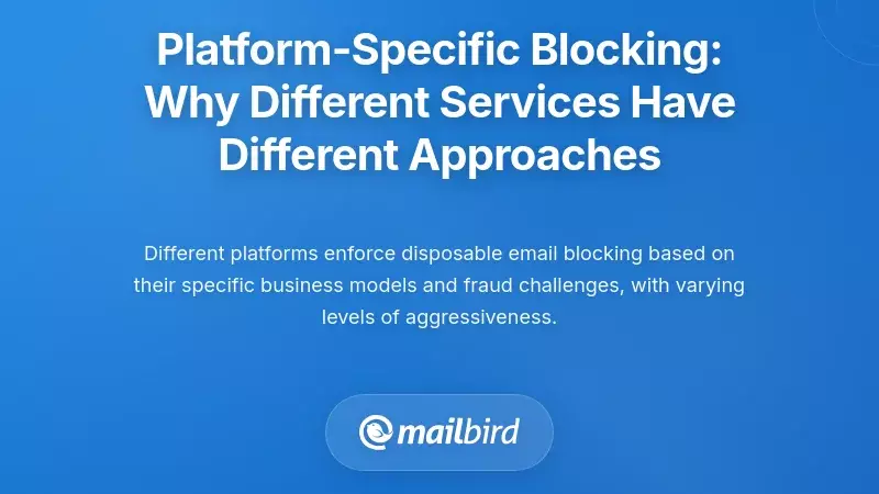 Platform-Specific Blocking: Why Different Services Have Different Approaches