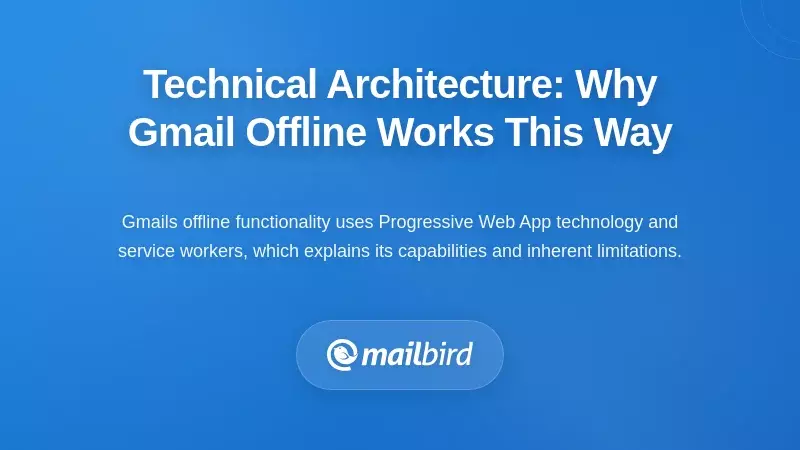 Technical Architecture: Why Gmail Offline Works This Way
