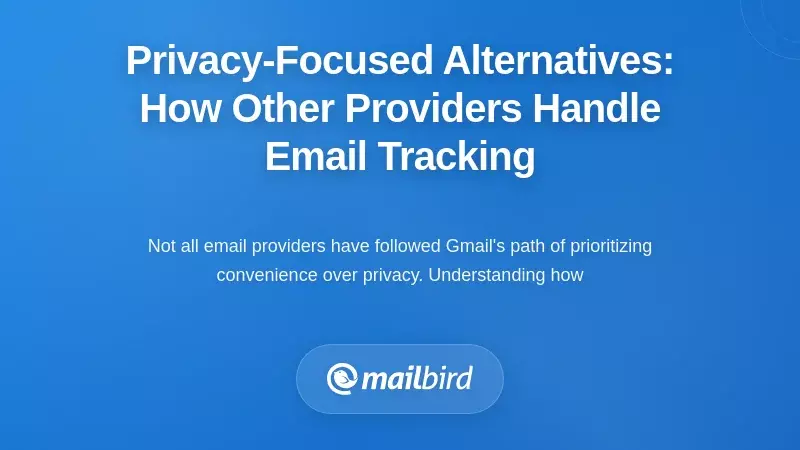 Privacy-Focused Alternatives: How Other Providers Handle Email Tracking