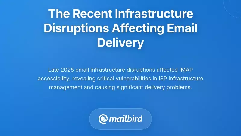 The Recent Infrastructure Disruptions Affecting Email Delivery