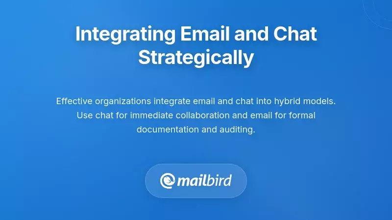 Hybrid communication strategy integrating email and chat for optimal workflow
