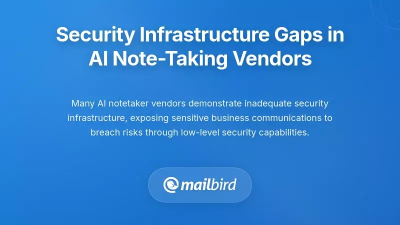 Security Infrastructure Gaps in AI Note-Taking Vendors
