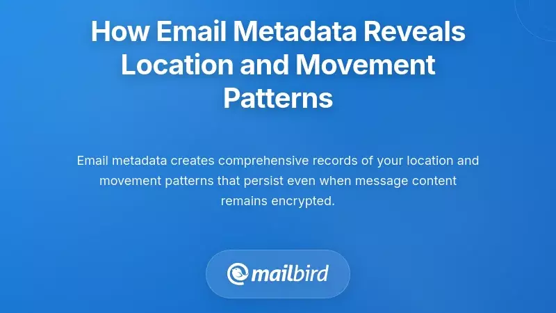 How Email Metadata Reveals Location and Movement Patterns