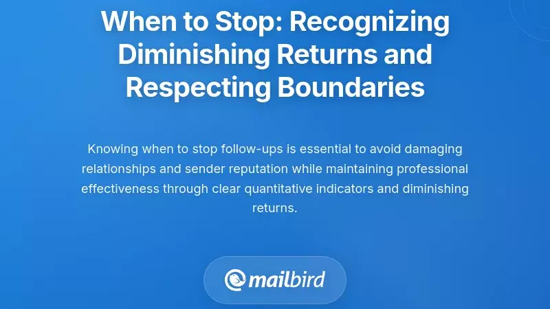 When to Stop: Recognizing Diminishing Returns and Respecting Boundaries