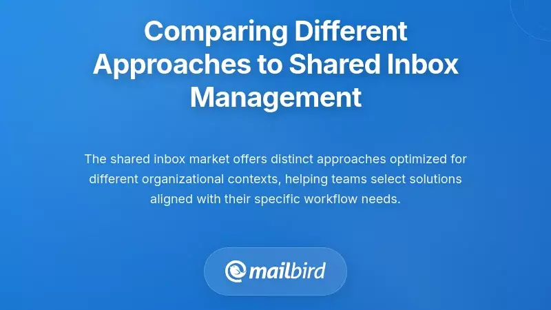 Comparing Different Approaches to Shared Inbox Management