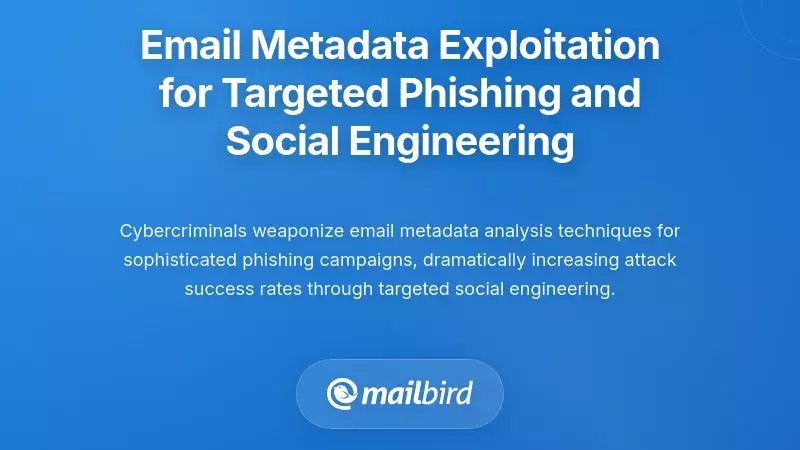Email Metadata Exploitation for Targeted Phishing and Social Engineering
