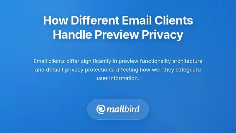 Comparison of email client privacy settings for preview protection