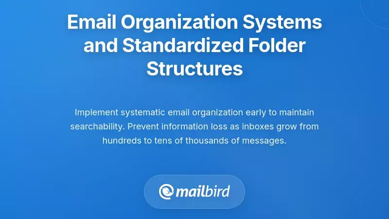 Email Organization Systems and Standardized Folder Structures