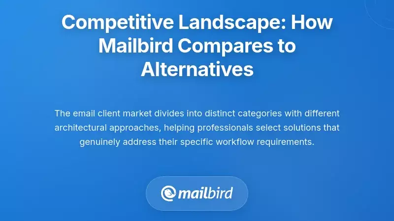 Competitive Landscape: How Mailbird Compares to Alternatives