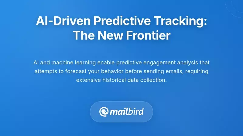 Illustration of AI-driven predictive email tracking technology analyzing user engagement patterns