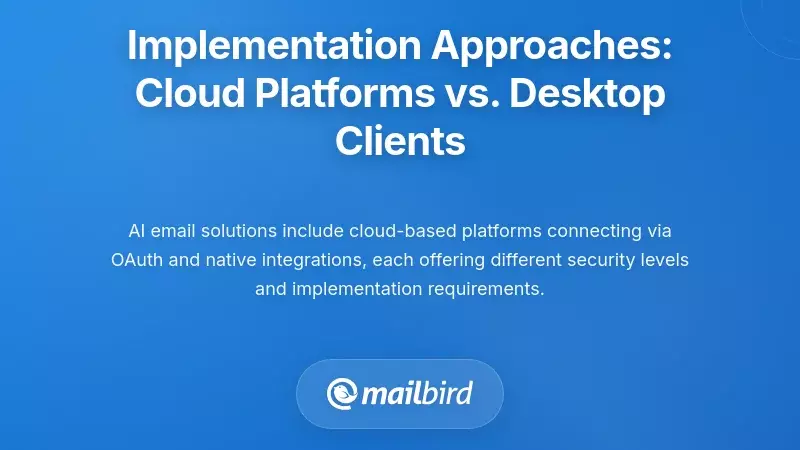 Implementation Approaches: Cloud Platforms vs. Desktop Clients