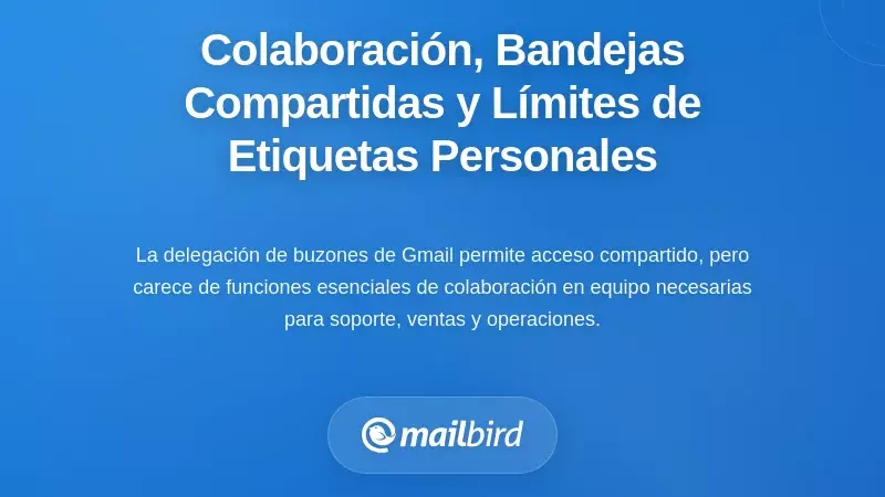 Colaboración, Buzones Compartidos y los Límites de las Etiquetas Individualizadas