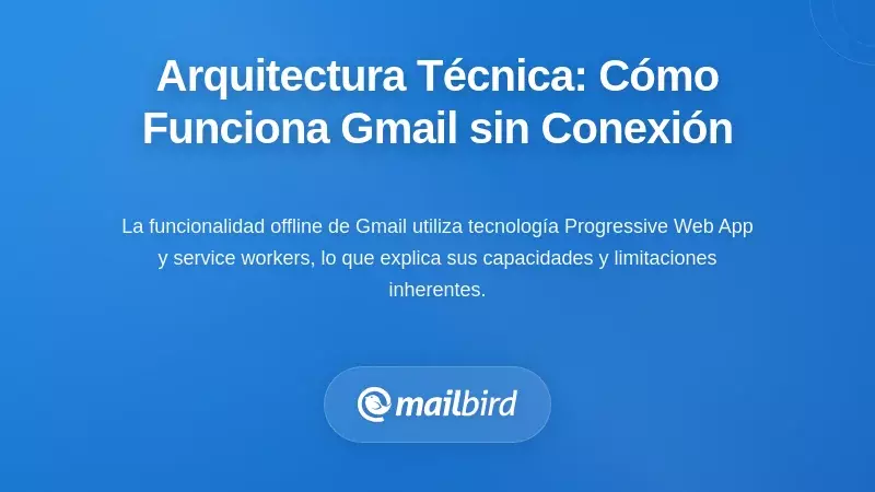Arquitectura técnica: por qué el acceso a Gmail sin conexión funciona así