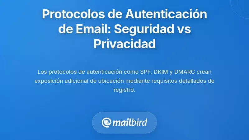 Protocolos de Autenticación de Correo Electrónico y sus Compromisos entre Seguridad y Privacidad