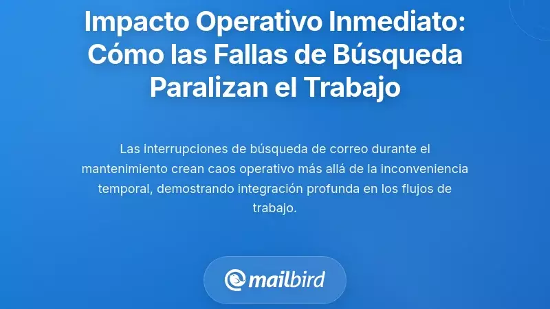 Impactos operativos inmediatos: c&oacute;mo las interrupciones en la b&uacute;squeda paralizan el trabajo moderno
