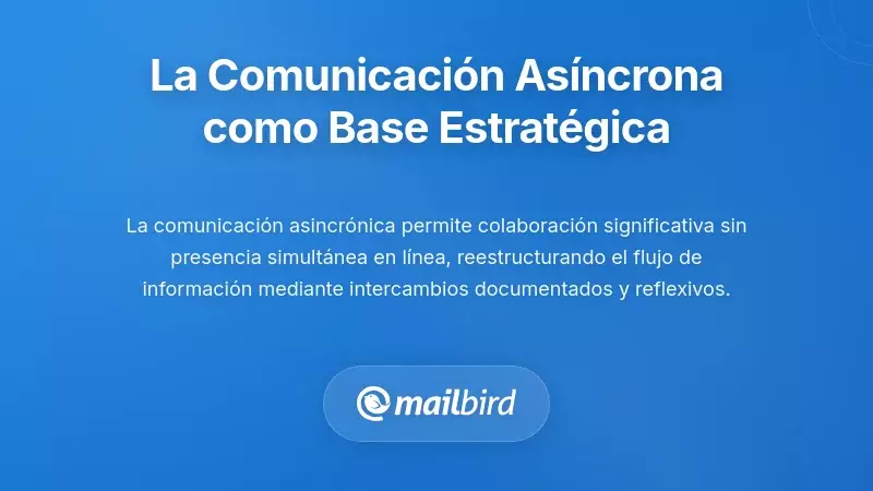 Adoptar la Comunicación Asíncrona como su Fundación Estratégica