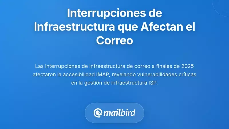 Las Recientes Disrupciones en la Infraestructura que Afectan la Entrega de Correos Electr&oacute;nicos