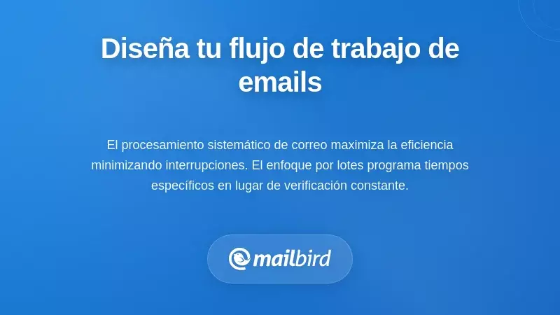 Diagrama del flujo de trabajo diario de procesamiento de correos electr&oacute;nicos que muestra un enfoque sistem&aacute;tico de gesti&oacute;n de bandeja de entrada