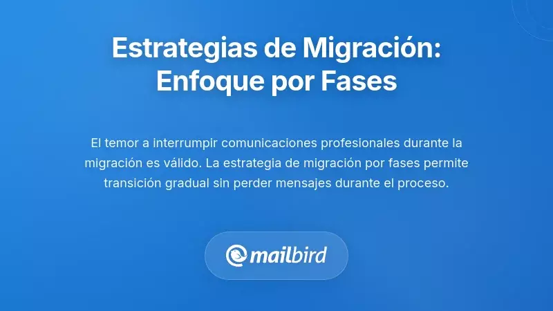 Estrategias prácticas de migración: un enfoque por fases para la transición
