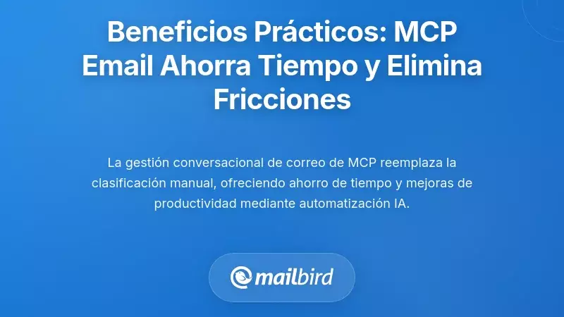 Beneficios Prácticos: Cómo las Capas de Correo MCP Ahorran Tiempo y Reducen Fricciones