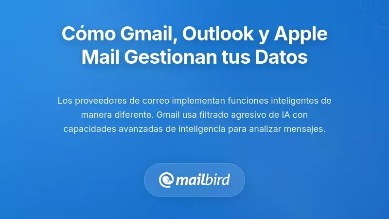 C&oacute;mo los principales proveedores de correo electr&oacute;nico gestionan tus datos: Gmail, Outlook y Apple Mail