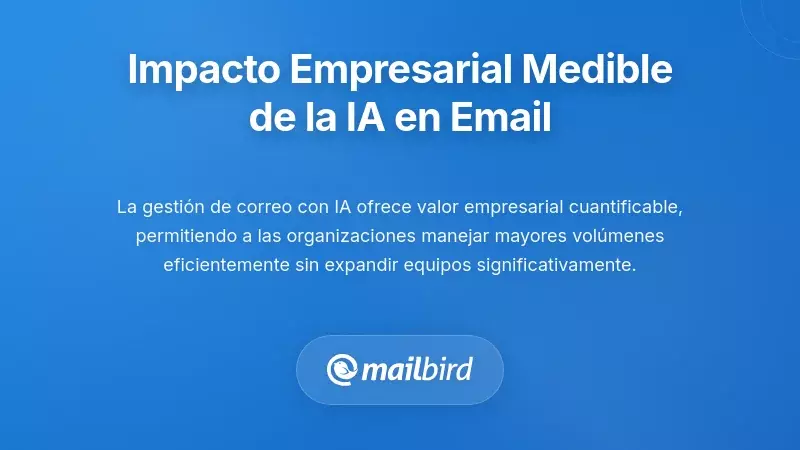 El Impacto Empresarial Medible de la Automatizaci&oacute;n de Correos con IA