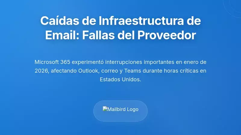 Fallas en la infraestructura de correo electr&oacute;nico: cuando fallaron los sistemas del proveedor